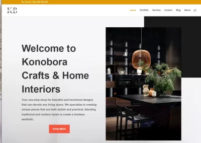 Konoboracrafts Website Development by Digital Social Kenya